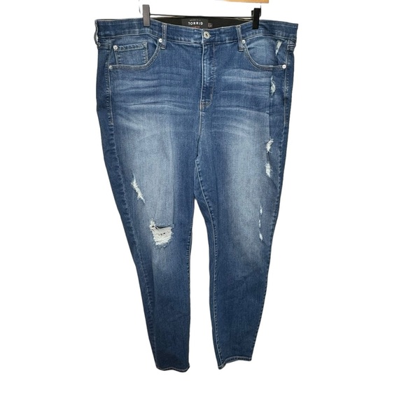 Torrid Sky High Skinny Premium Stretch High-Rise Jean Size 24 - Picture 4 of 15